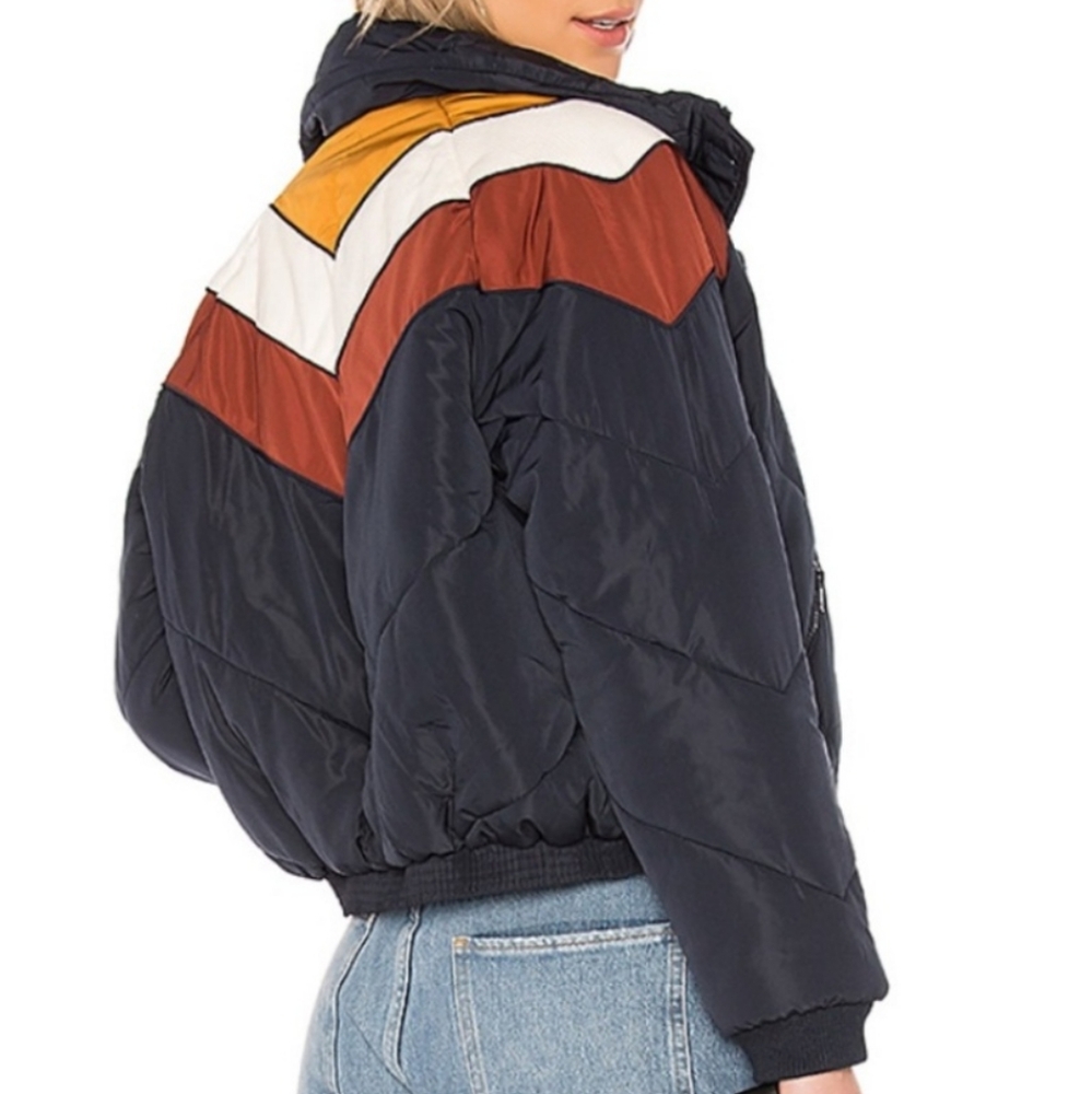 Free People Multicolor Bomber Jacket